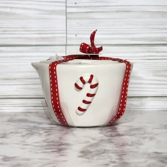 Rae Dunn Christmas Measuring Cups Candy Cane Ceramic Holiday New with Tags 2023 - Picture 1 of 4